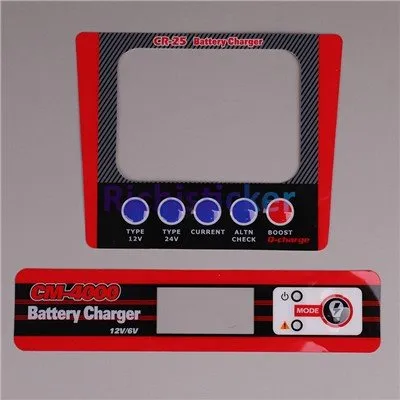 Ventana de corte de troquel superposiciones gráficas Lexan Pegatizaciones