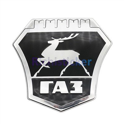 Pegatizas de aluminio en relieve en 3D de plata